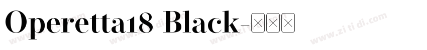 Operetta18 Black字体转换